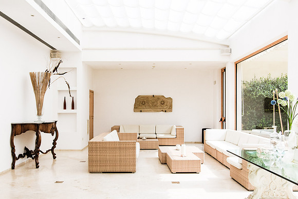 Hotel lobby in Sorrento Italy