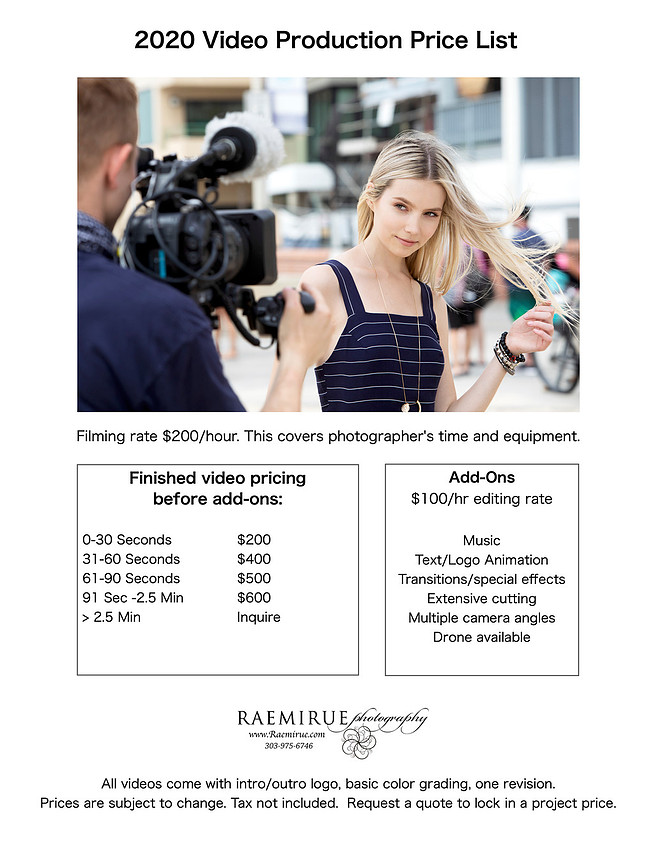 Local videographer for marketing a business
